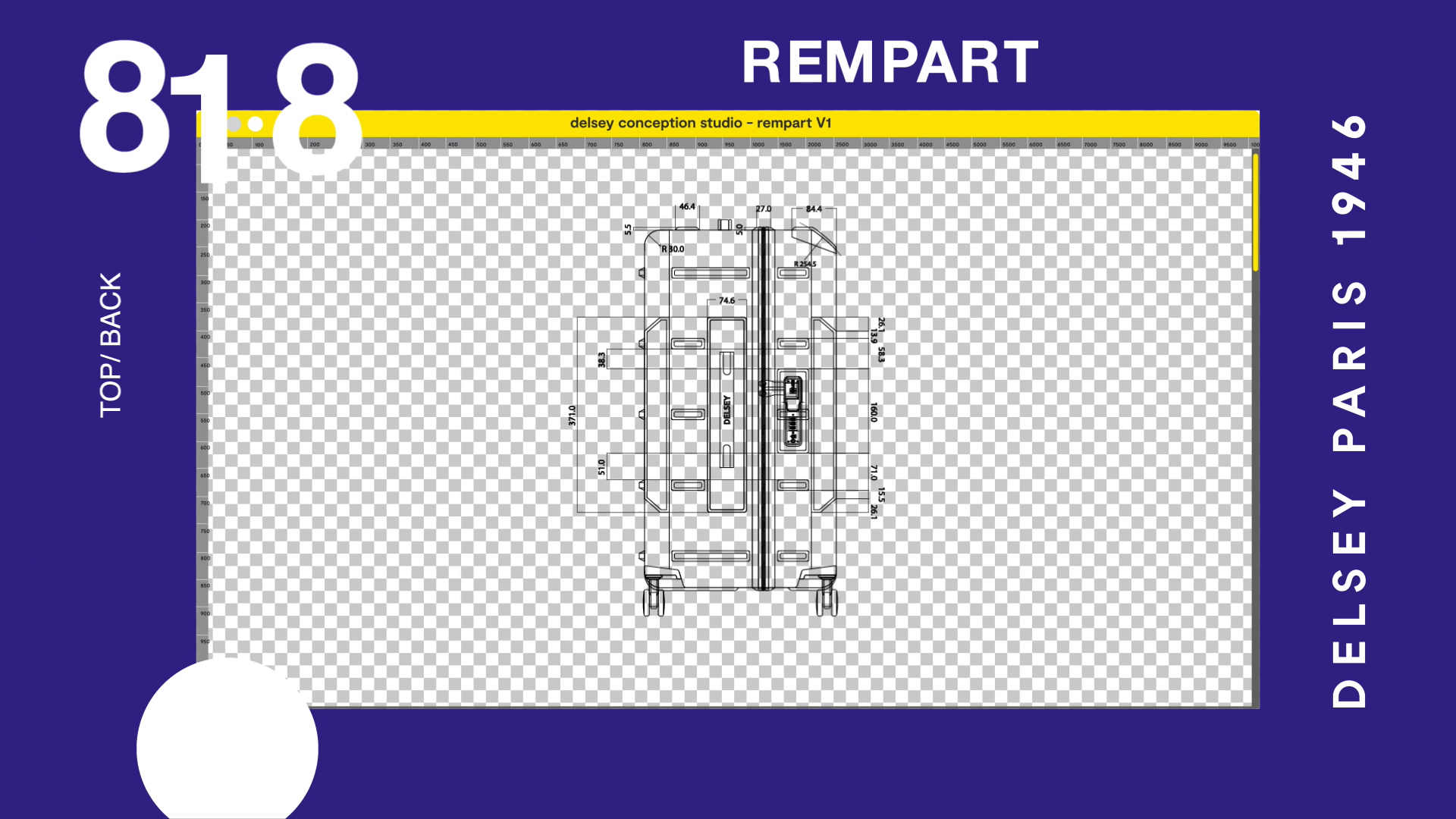Image Brand Content réalisée pour Delsey Paris, direction artistique par Irène Saint-Louis