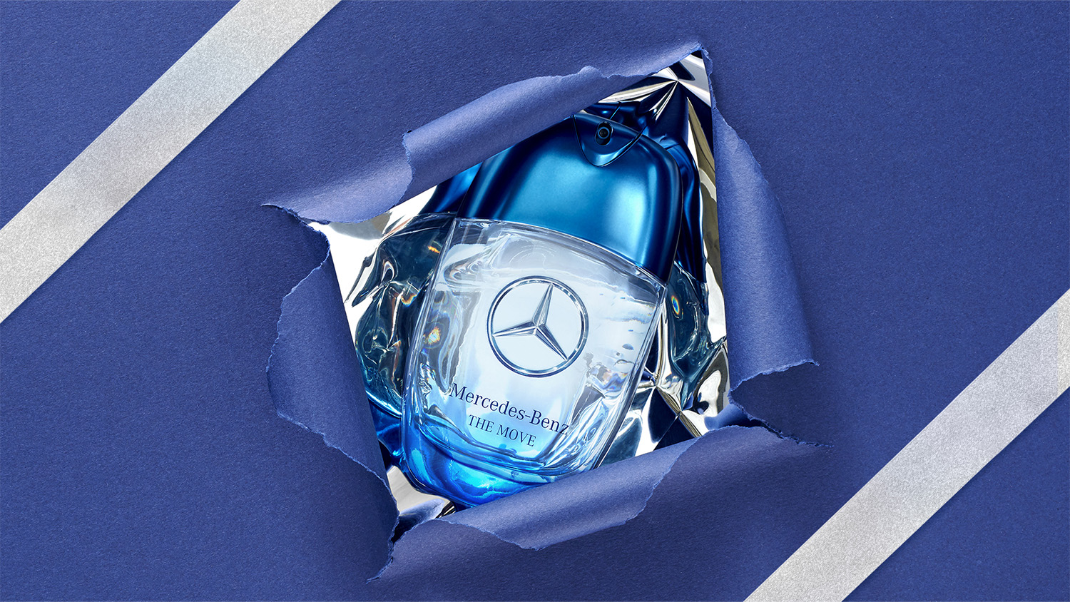 Direction artistique par Irène Saint-Louis pour Mercedes-Benz Parfums, campagne digitale de Noël 2024